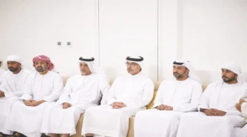 هزاع بن زايد يقدم واجب العزاء في شهيد الوطن سعيد راشد البلوشي